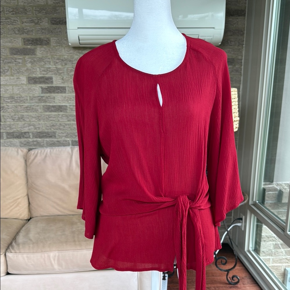 Elegant Red Women's Top